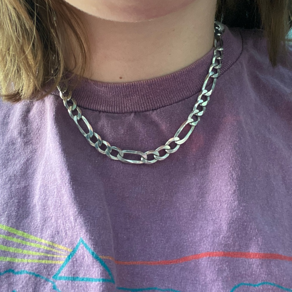 Sterling Silver Figaro chain